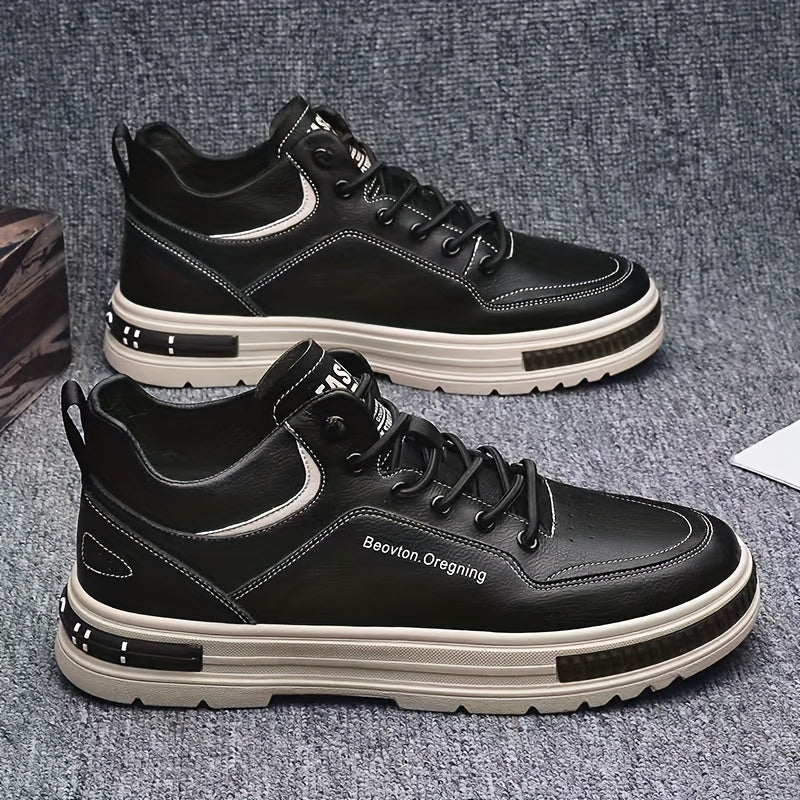 Men's High Top Skate Shoes Non Slip Sneakers Men's Footwear