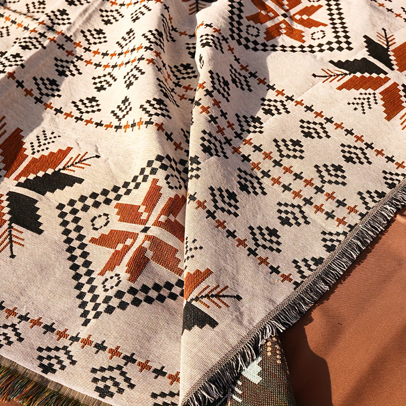 Camping Blanket Picnic Mat Bohemian Carpet Tent - Moisture proof - Thickened
