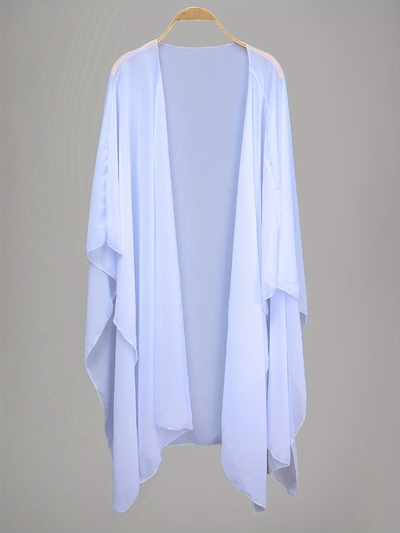 Sheer Beachwear Cover Up Shirt V Neck Loose Fit