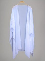 Sheer Beachwear Cover Up Shirt V Neck Loose Fit