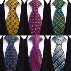Vintage Green Paisley Floral Necktie Wedding Tie