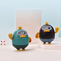 Swimming Duck Baby Bath Cartoon Toys Pull Cord Kids Pool Bathtub Toys