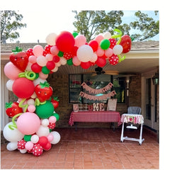 Strawberry Party Decoration Balloon Garland Set Girl Birthday Party Supplies