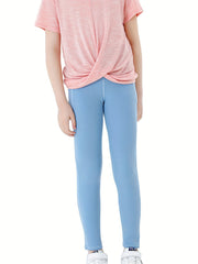 Girls Soft Stretch Athletic Leggings Slim Fit Sports Yoga Workout Pants
