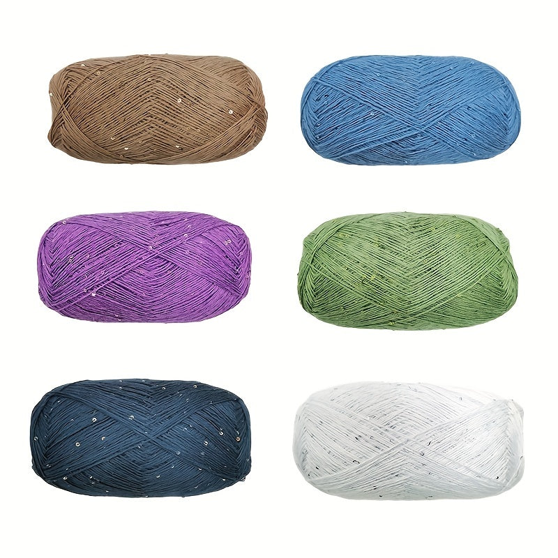 2mm Bead Yarn for DIY Scarves Blankets Hats Knitting Crochet