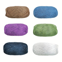 2mm Bead Yarn for DIY Scarves Blankets Hats Knitting Crochet