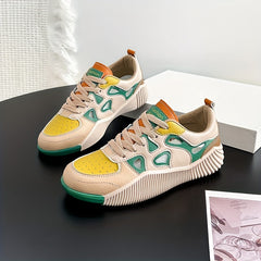 Women's Hollow Out Sneakers Casual Lace Up Shoes Comfortable Low Top Shoes