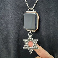 Metal Necklace Pendant For Smart Watch Anti lost Chain