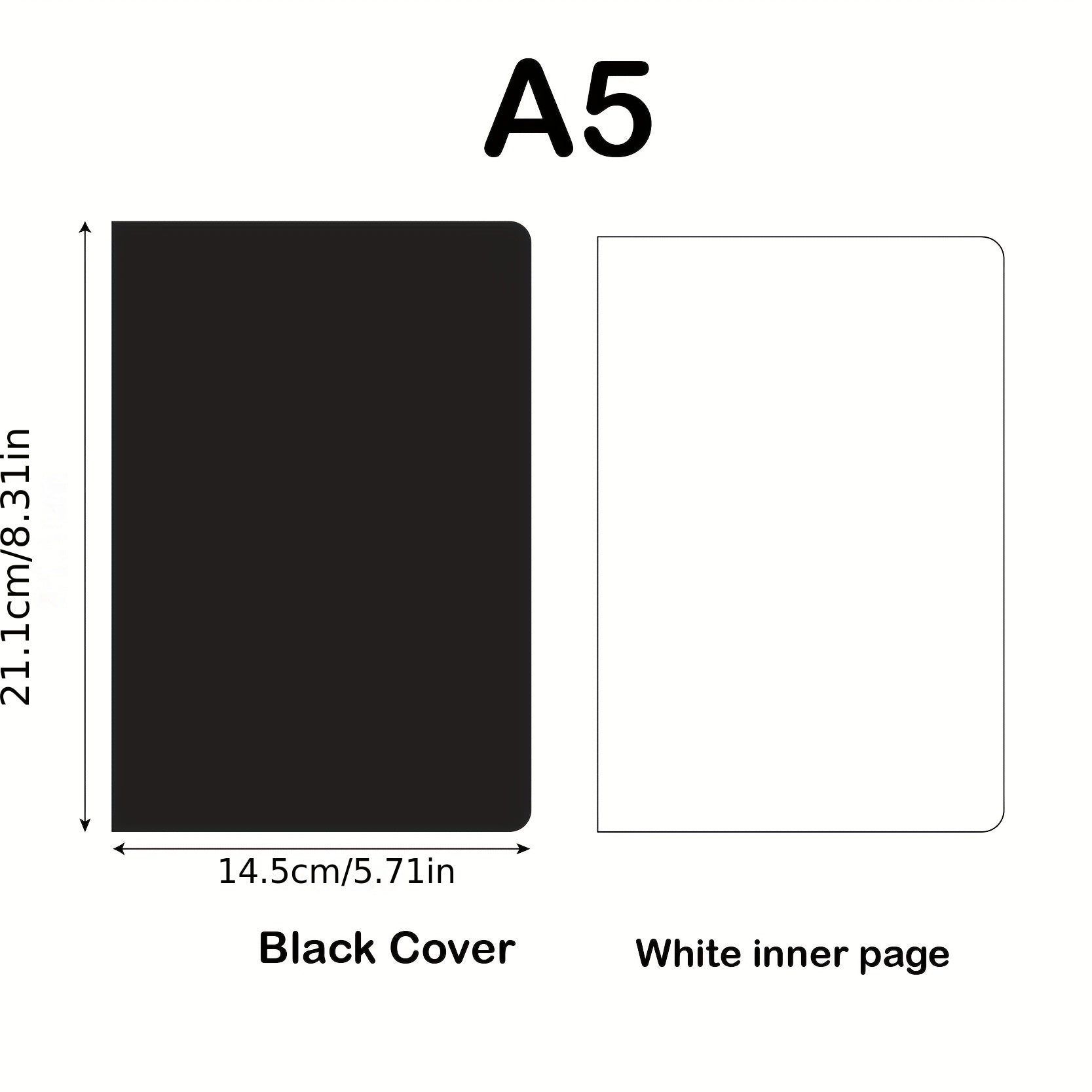 Minimalist Leather Notebook w/ Blank Inner Pages