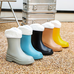 Women's Waterproof Non Slip Rain Boots Outdoor Short Boots