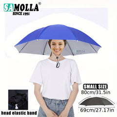 Portable UV Protection Umbrella Hat for Outdoor Fishing