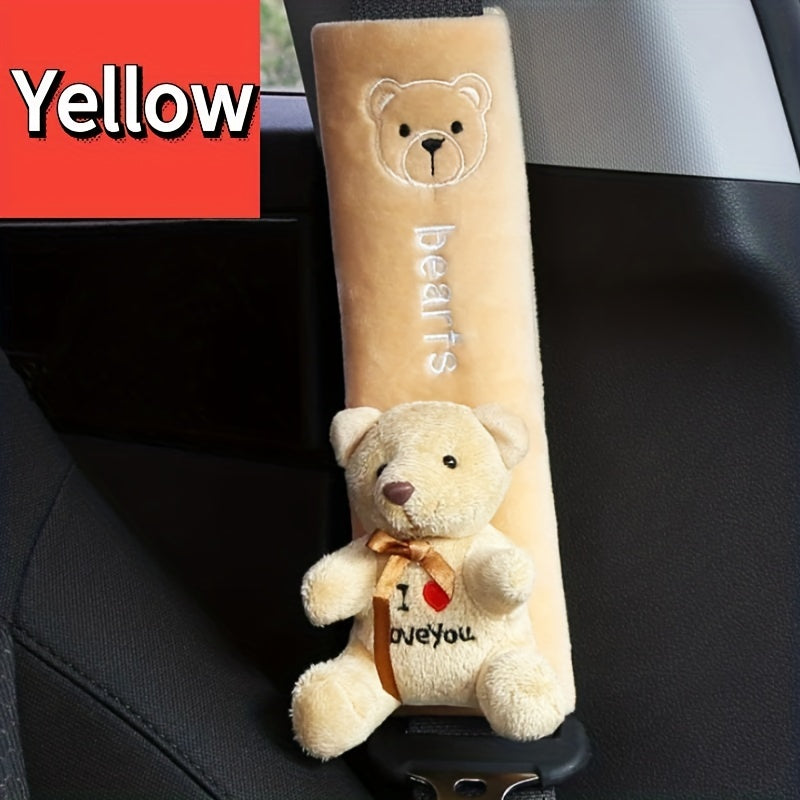 3D Car Seat Belt Shoulder Pads For Dogs Cats Bears
