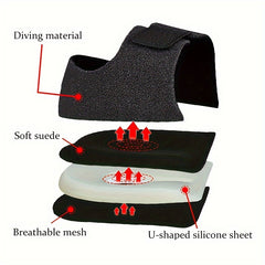 2 Pairs Silicone Heel Sleeve Plantar Fascia Heel Warmth Gel Protective Sleeve