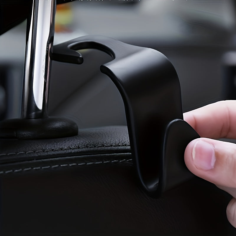 Car Mounted Cup Holder With Hooks & Seat Back Storage Bag