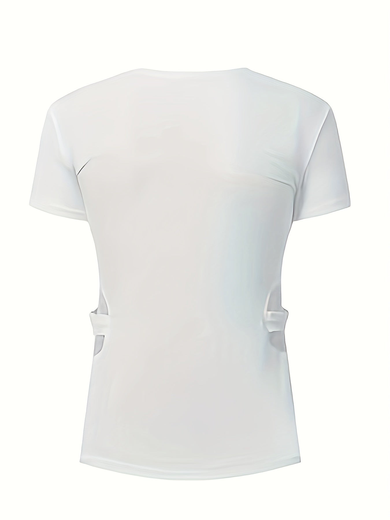 Women's Short Sleeve Sports T-Shirt Round Neck Breathable Loose Yoga Top