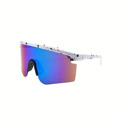 Y2K Wrap Around Sunglasses Semi Rimless Gradient Lens UV400