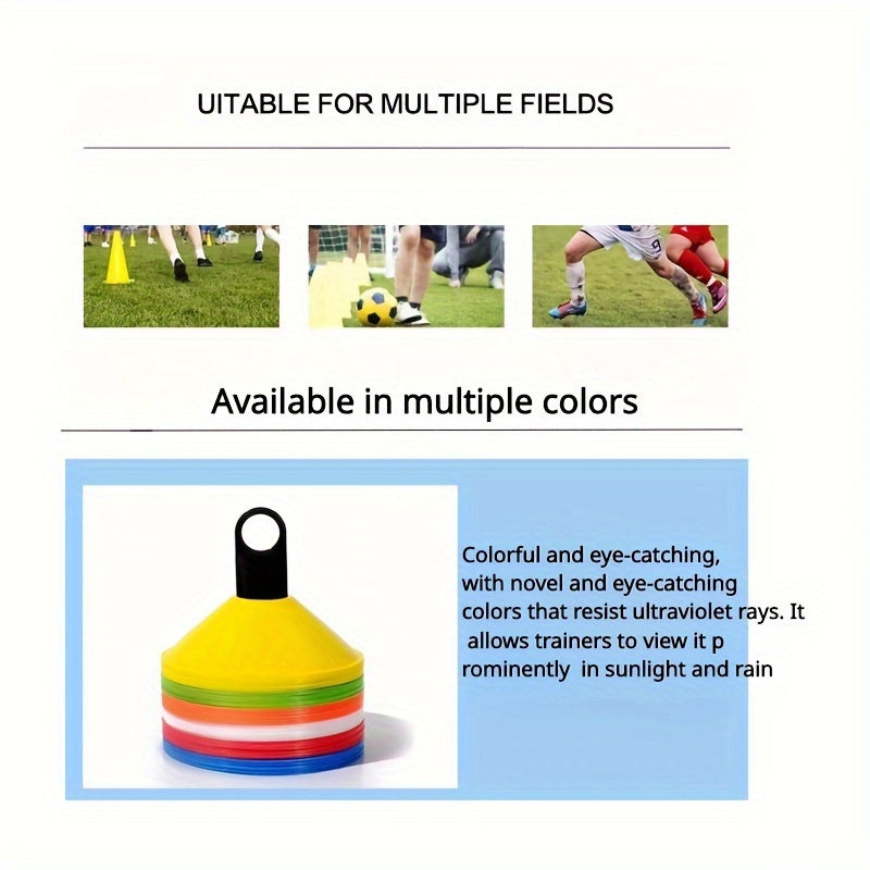 Soccer Disc Cones Training Sports Cone with Carry Bag and Holder