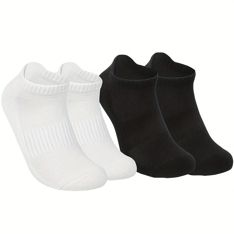 Men's Breathable Cotton Ankle Socks - 3 Pairs