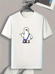 Goose Print Men's Graphic T shirt Casual Comfy Tees For Summer Mens Clothing