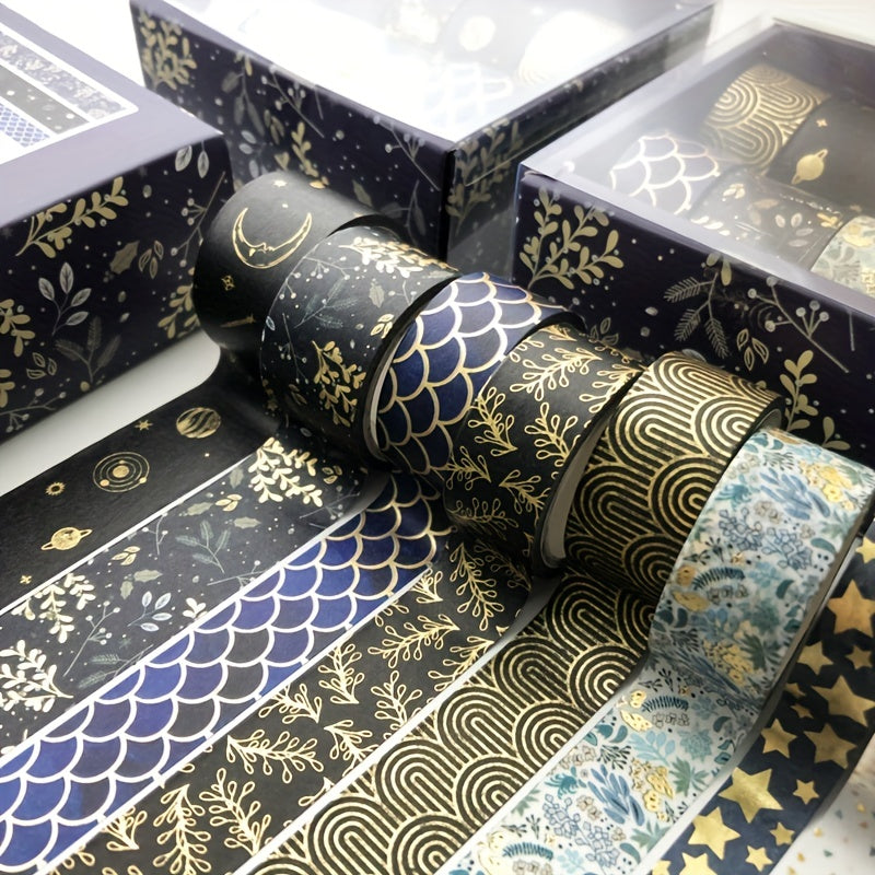 10pcs Bronzing Hand Account Tape Set 3 Meters
