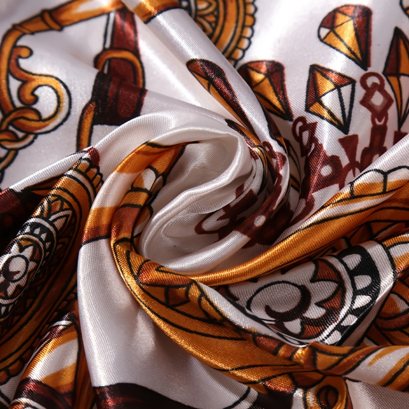 Satin Silk Large Square Scarf