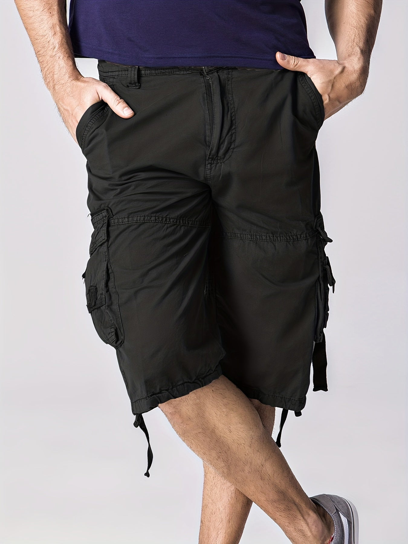 Men's Casual Cotton Cargo Shorts for Summer