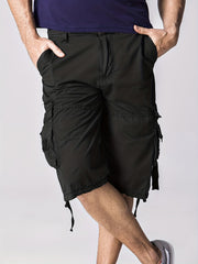 Men's Casual Cotton Cargo Shorts for Summer