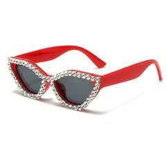 Stylish Women's Punk Sunglasses Cat Eye Sunshade Eyeglasses