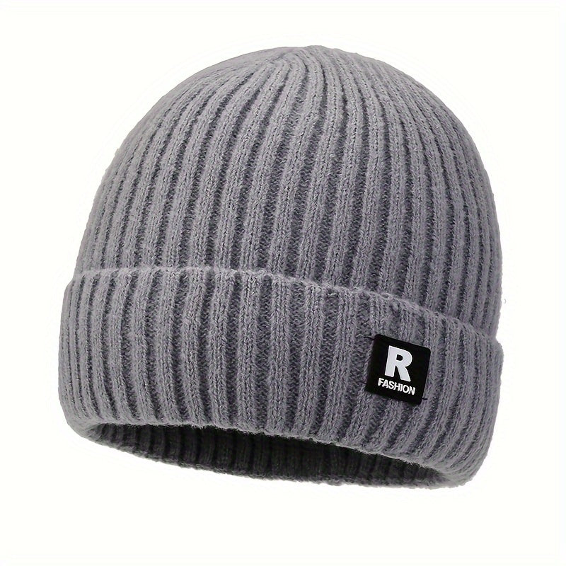 Winter Thickened Knitted Beanie Hat Ski Hat Ear Protection Warm Hat