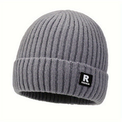 Winter Thickened Knitted Beanie Hat Ski Hat Ear Protection Warm Hat