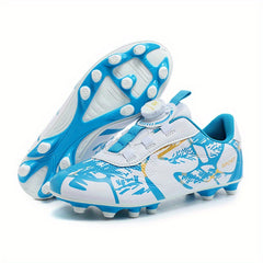 Youth AG Football Cleat Rotating Buckle Non Slip Soccer Shoes