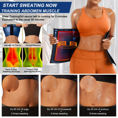 Waist Trainer Trimmer Belt Tummy Control Zipper Wrap Cincher Women's Shapewear