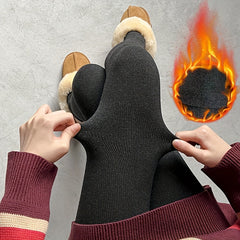 Plush Lined Tights High Waist Leggings Women's Stockings