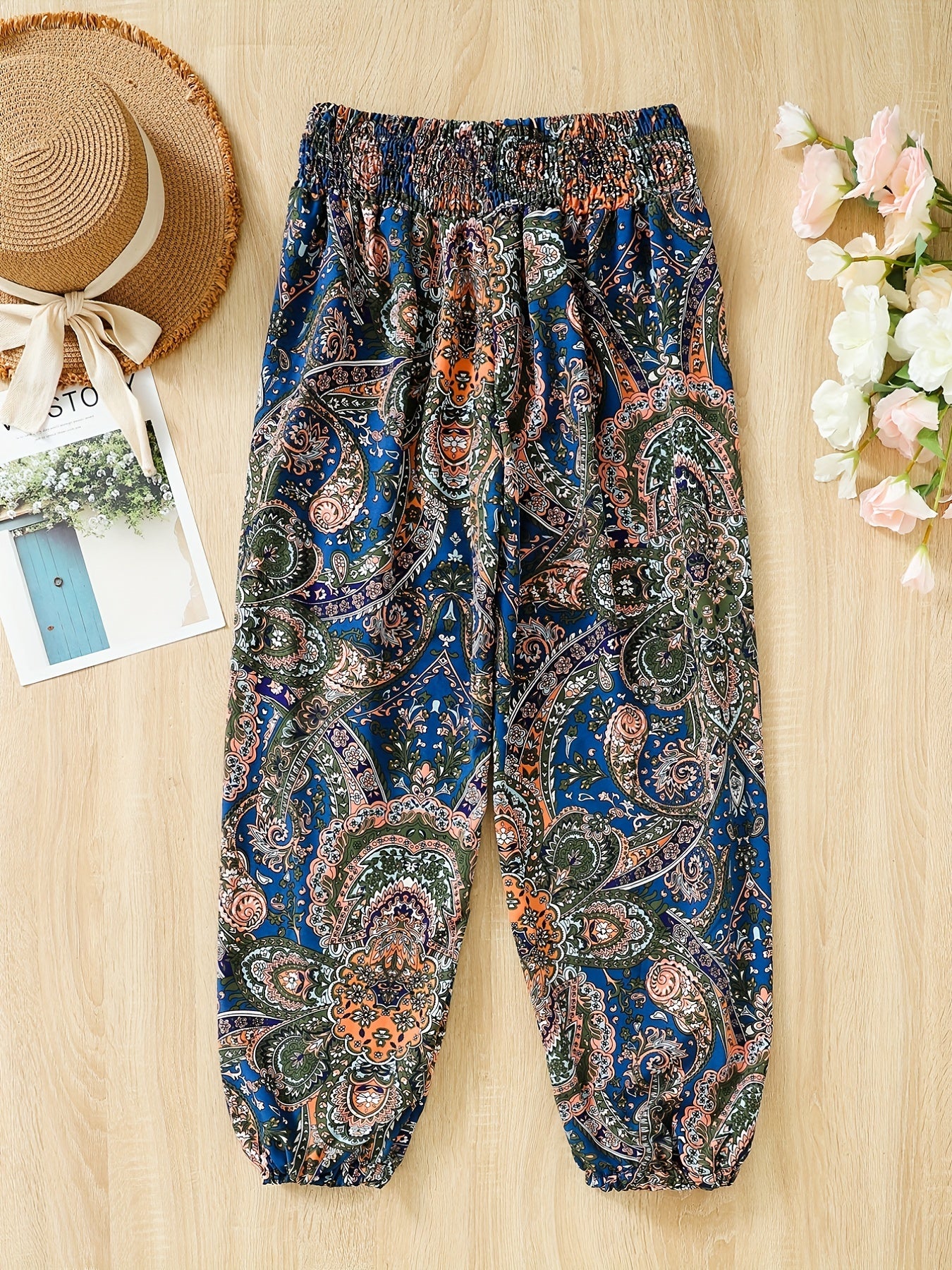 Casual Elastic Waist Pants for Women