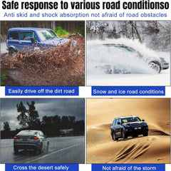 12pcs Universal Snow Chain Emergency Winter Adjustable Skid Tire Chain