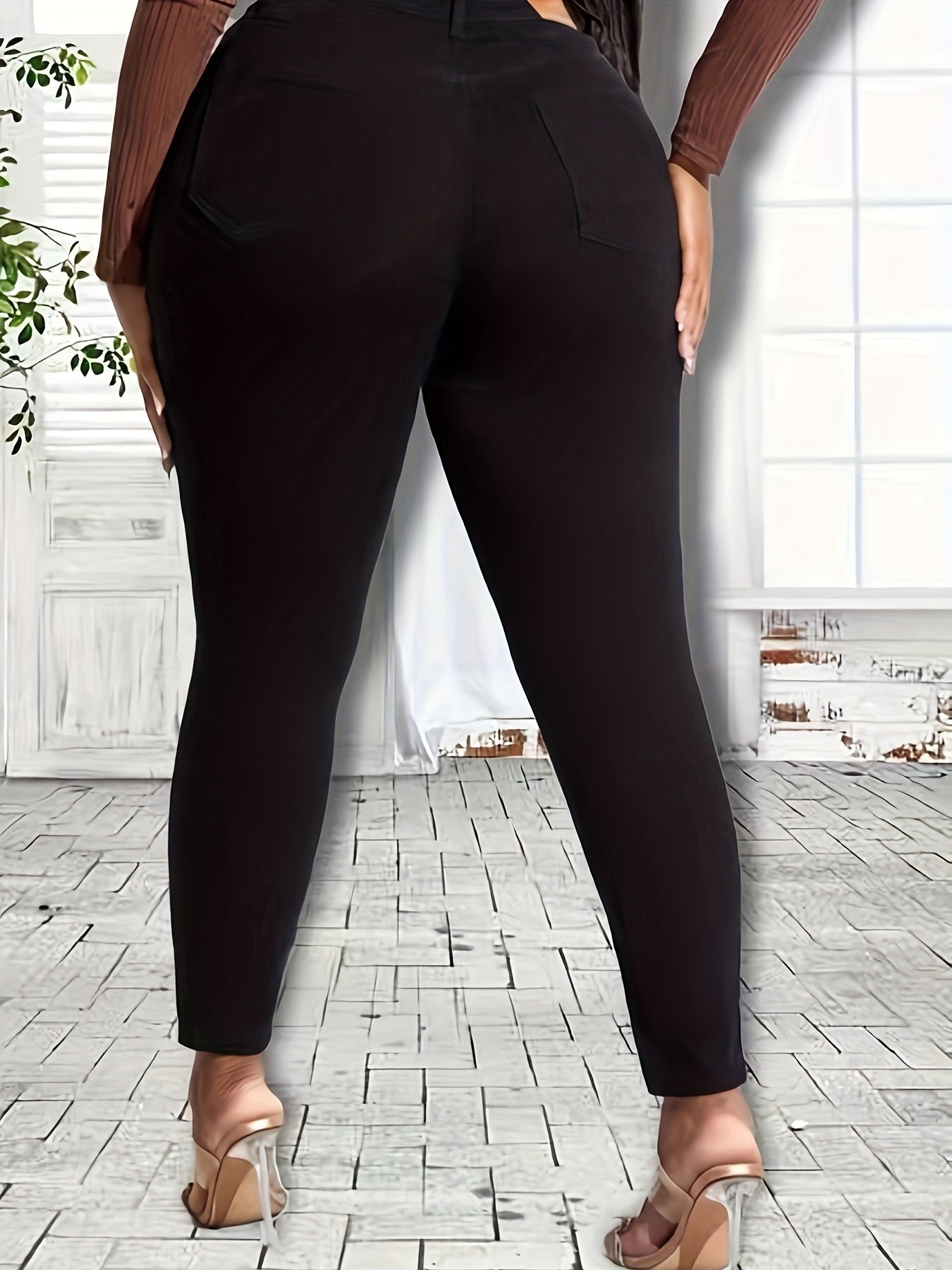 High Rise High Stretch Skinny Jeans for Plus Size Women