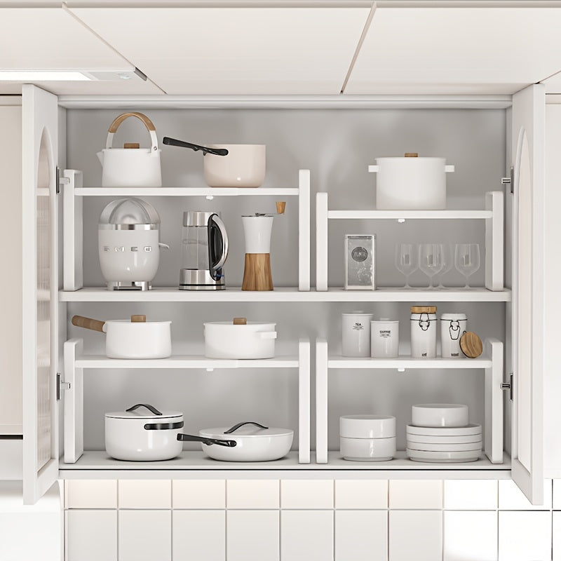 Expandable Cabinet Shelf Organizer Kitchen Counter Shelf Rack