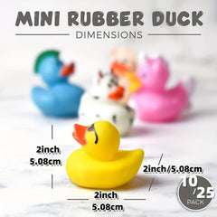 Rubber Ducks Toy Duckies For Kids Bath 10 Pack