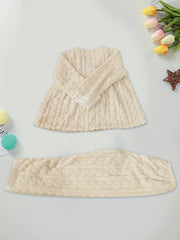 Plush Bow Sleepwear Set Women's Lingerie