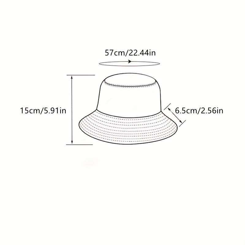 Boho Flower Print Bucket Hat Vintage Lightweight Sunshade Basin Hat