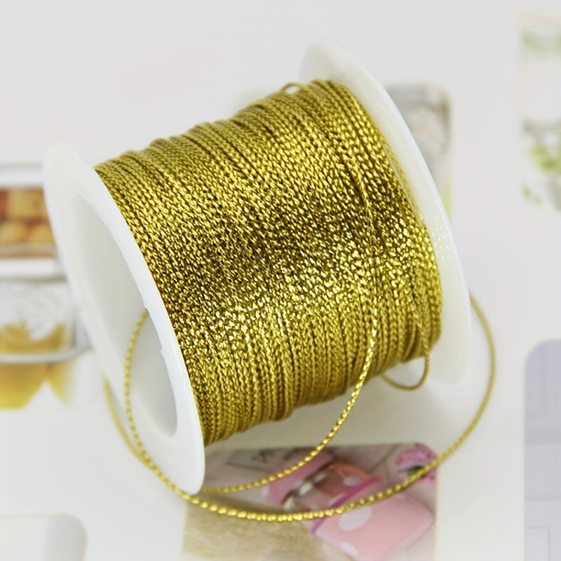 20m 1mm Golden Rope Twine Ribbon Wedding Packing Cords Rope DIY Craft String