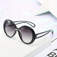 Y2K Round Frame Sunglasses Gradient Lens Glasses UV400