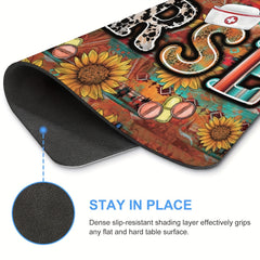 Nurse Mouse Pad Non Slip Rubber Base Waterproof Mouse Mat 24x20 cm