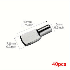 Cabinet Shelf Pegs Kitchen Shelf Clips Bracket Support Pegs - 20 40 80pcs
