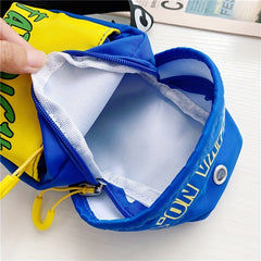 Casual Block Letter Graphic Print Sling Bag for Boys Girls Teens