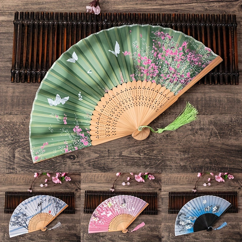 Chinese Style Folding Fan Dance Fan Retro Cheongsam Accessory