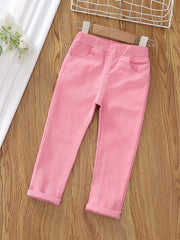 Toddler Girls Skinny Jeans High Waisted Stretch Denim Pants