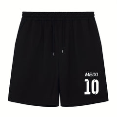 Men's Meixi 10 Print Workout Shorts Active Slightly Stretch Breathable