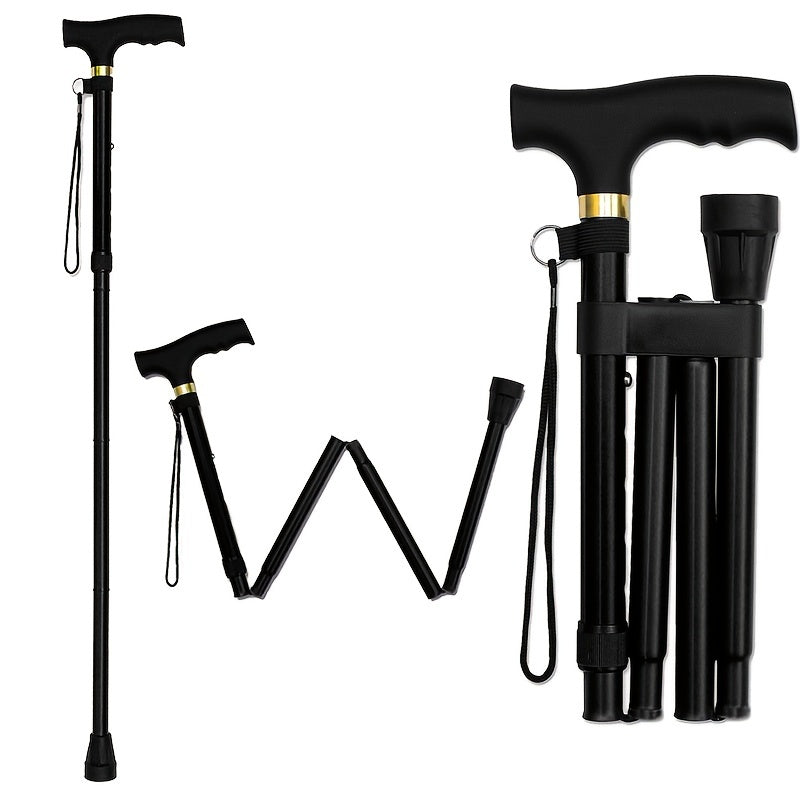 Telescopic Foldable Crutches Trekking Poles Multifunctional Walking Sticks