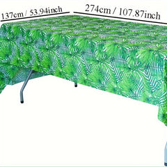 Hawaiian Palm Leaf Tablecloth Tropical Leaf Tablecloth Party Supplies